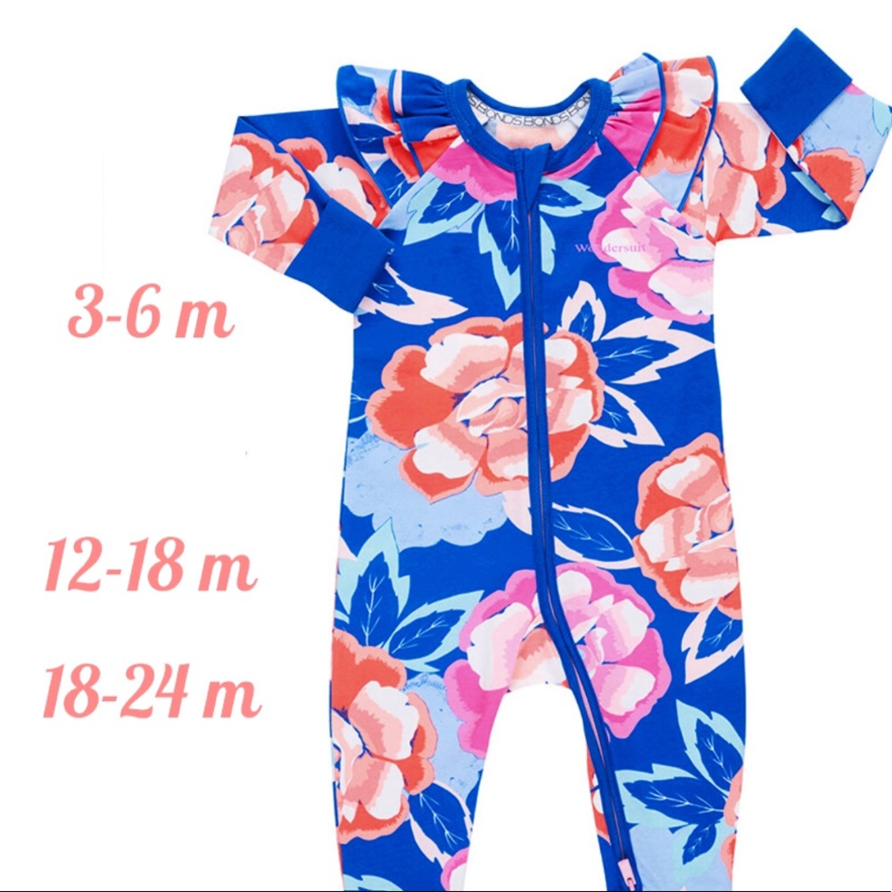 NEW ! Bonds Wondersuit Zippy with ruffle sleeve